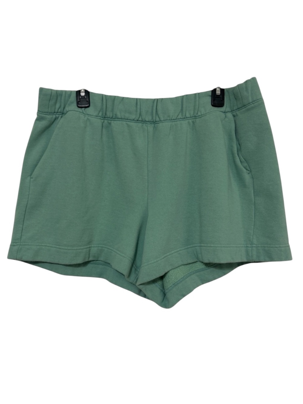 A New Day Women's XXL Sage Green Fleece High-Rise Lounge Shorts With Pockets